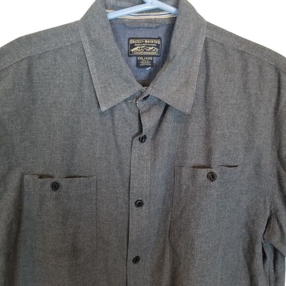 Grizzly Mountain Mens Flannel Shirt Size XXL Gorpcore Outdoor Workwear Utility - Picture 2 of 7